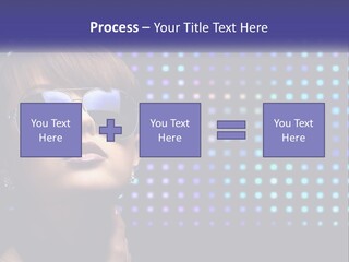 A Woman Wearing Sunglasses Is Posing For A Picture PowerPoint Template