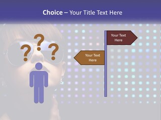 A Woman Wearing Sunglasses Is Posing For A Picture PowerPoint Template