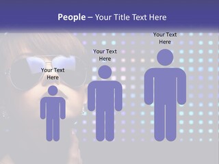 A Woman Wearing Sunglasses Is Posing For A Picture PowerPoint Template