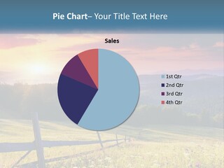A Beautiful Sunset In The Mountains Powerpoint Template PowerPoint Template