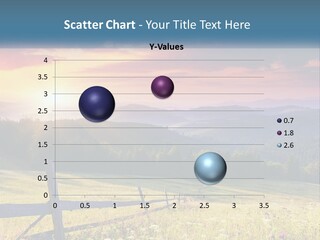 A Beautiful Sunset In The Mountains Powerpoint Template PowerPoint Template