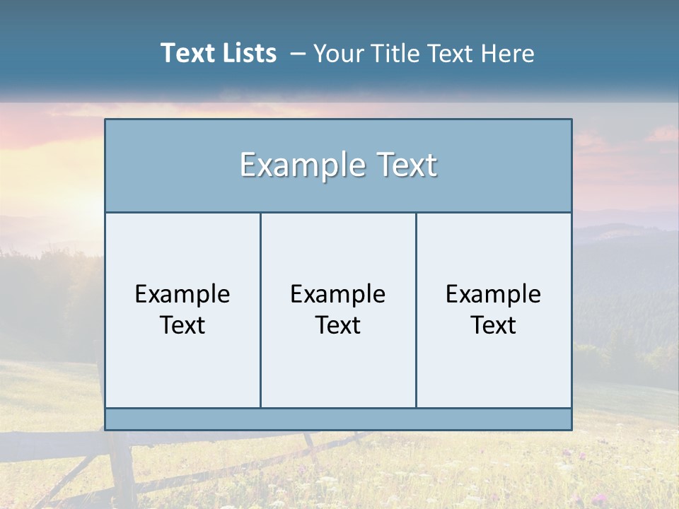 A Beautiful Sunset In The Mountains Powerpoint Template PowerPoint Template
