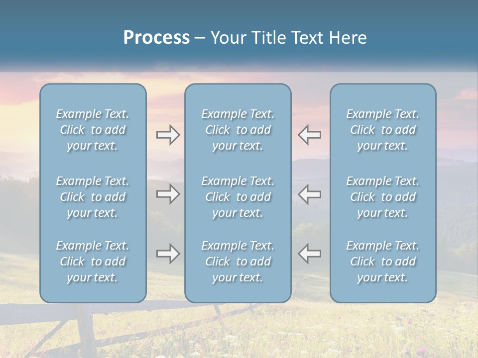 A Beautiful Sunset In The Mountains Powerpoint Template PowerPoint Template