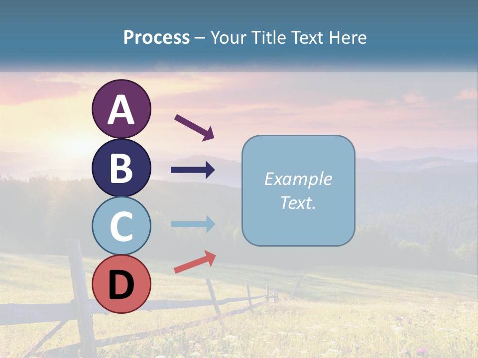 A Beautiful Sunset In The Mountains Powerpoint Template PowerPoint Template
