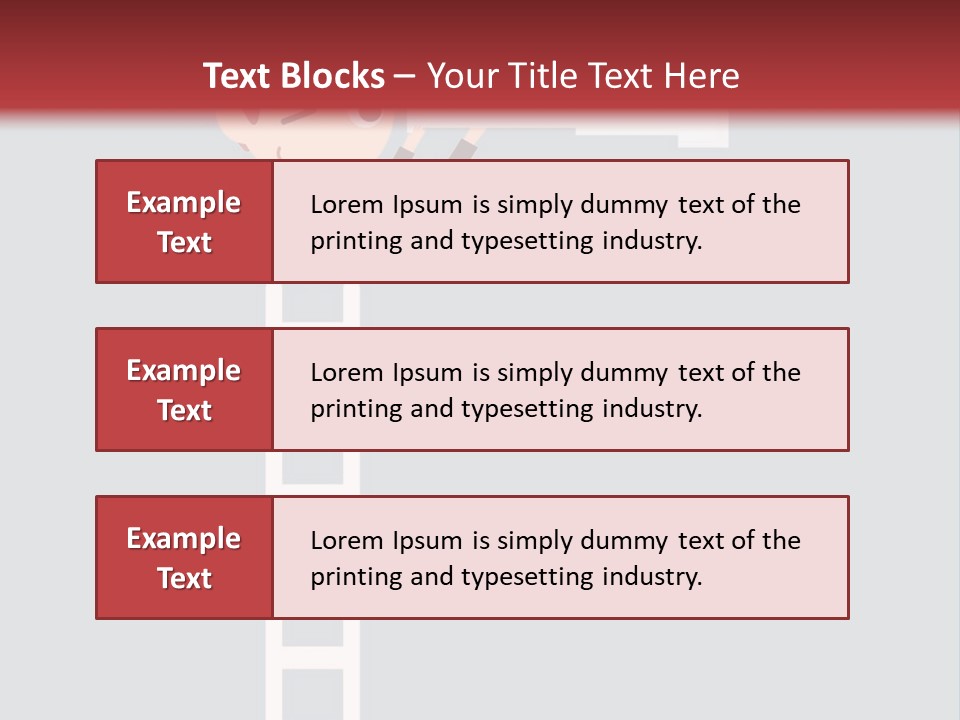 A Man On A Ladder Looking Through A Telescope PowerPoint Template