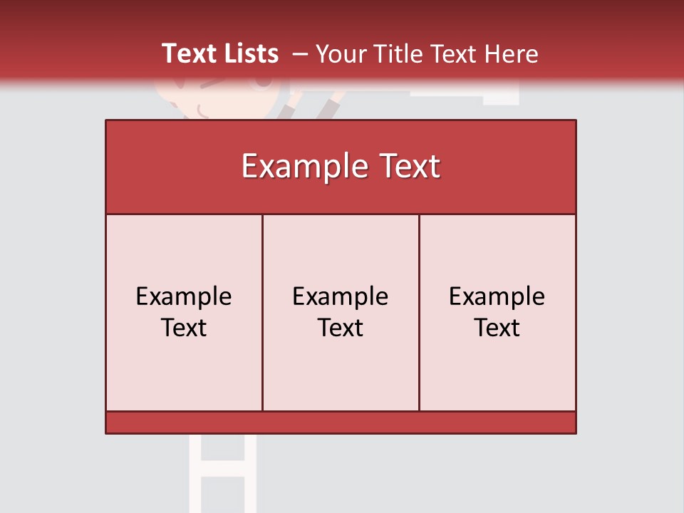A Man On A Ladder Looking Through A Telescope PowerPoint Template