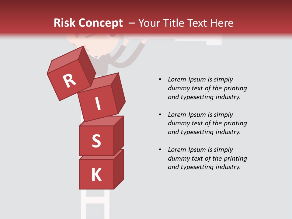 A Man On A Ladder Looking Through A Telescope PowerPoint Template