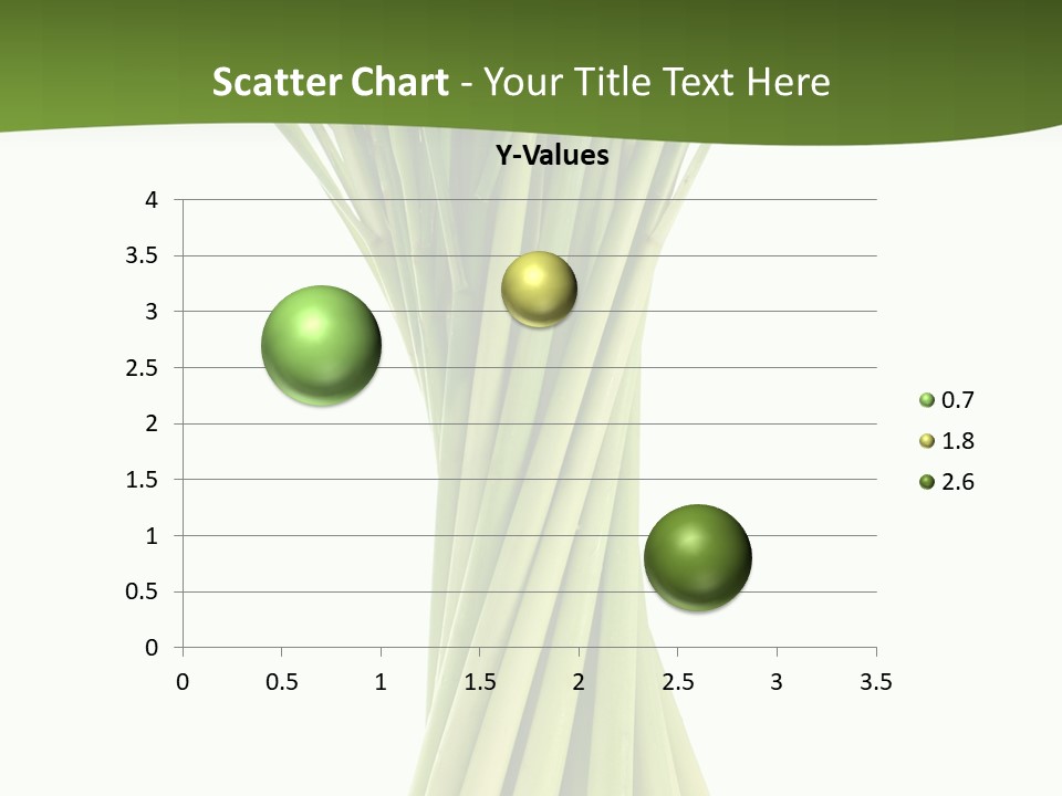 A Bunch Of Green Onions On A White Background PowerPoint Template