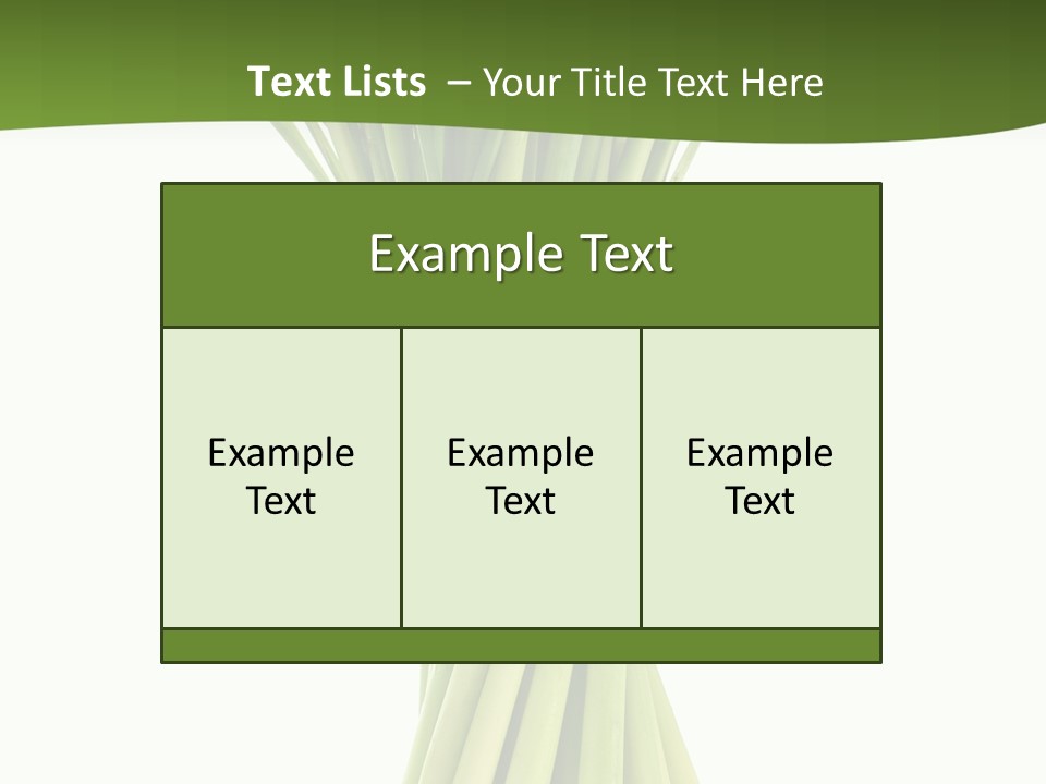 A Bunch Of Green Onions On A White Background PowerPoint Template