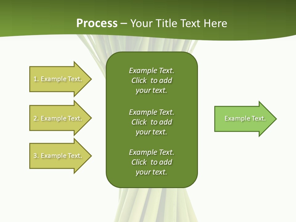 A Bunch Of Green Onions On A White Background PowerPoint Template