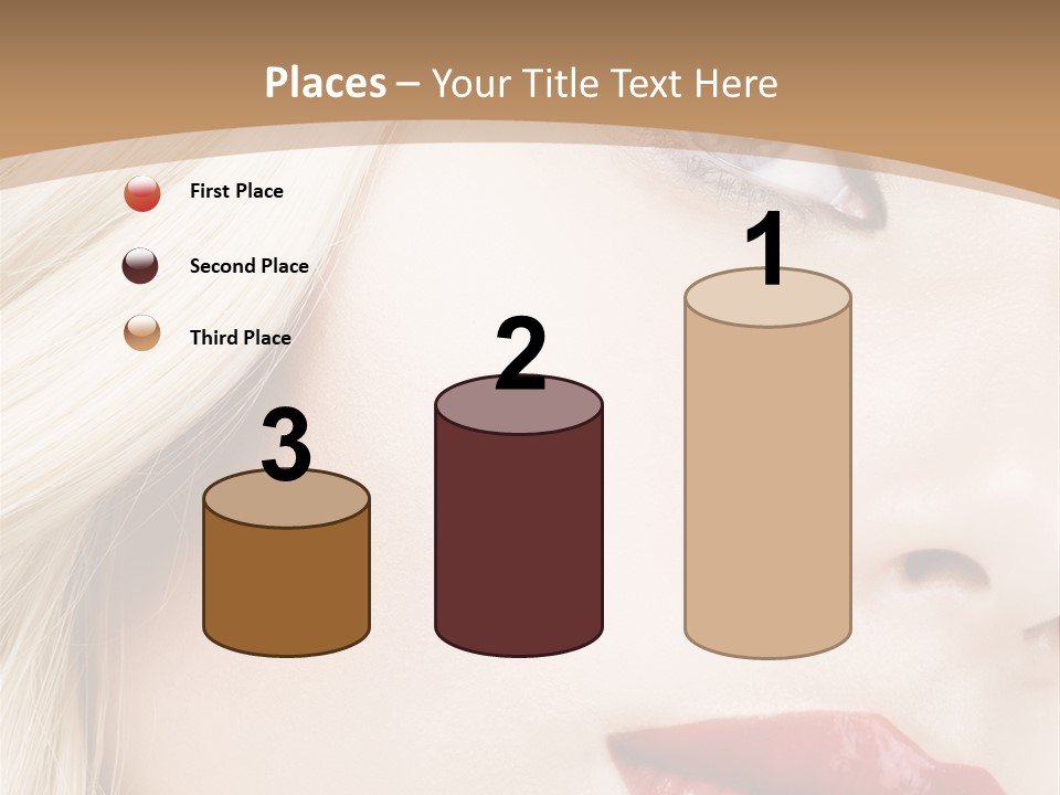 A Woman With A Red Lipstick On Her Lips PowerPoint Template