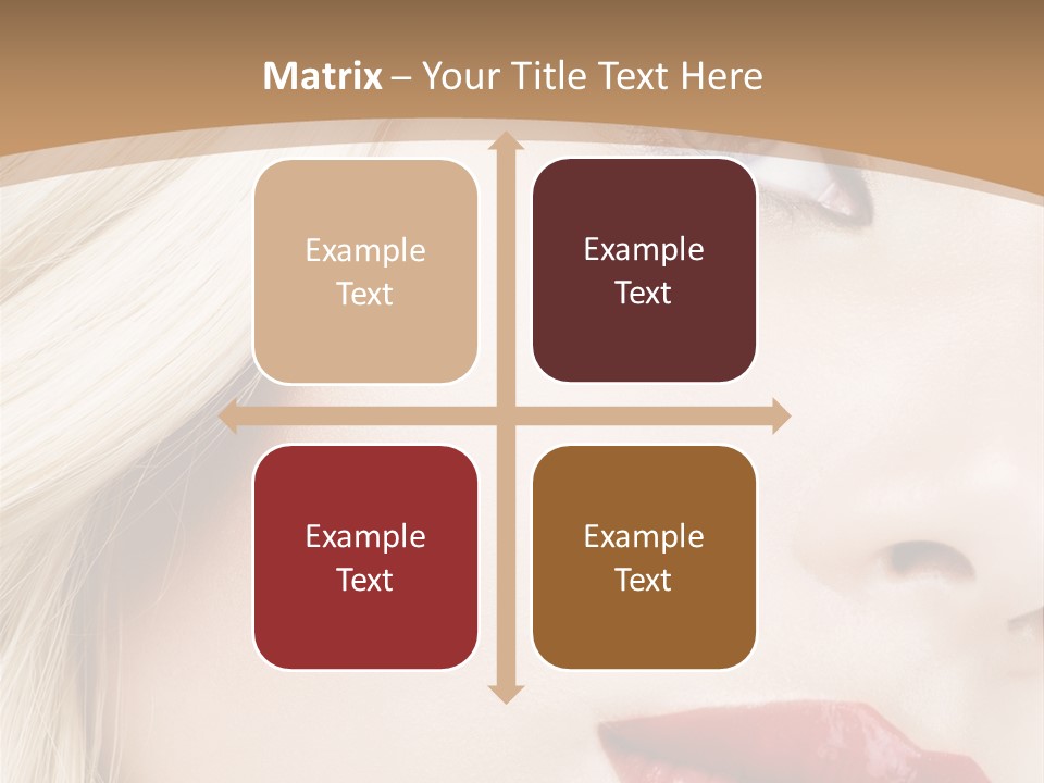 A Woman With A Red Lipstick On Her Lips PowerPoint Template