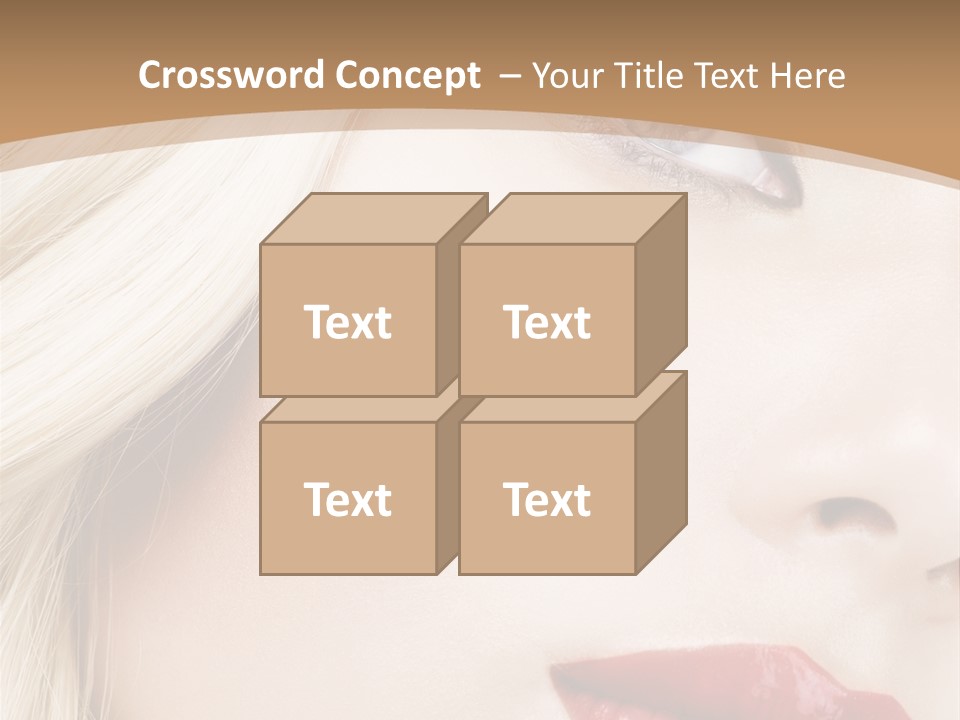 A Woman With A Red Lipstick On Her Lips PowerPoint Template