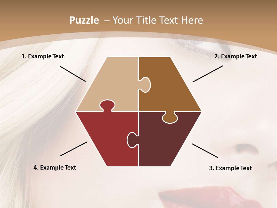 A Woman With A Red Lipstick On Her Lips PowerPoint Template