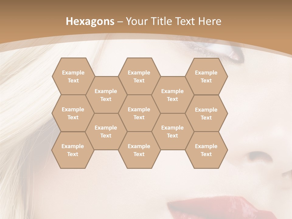 A Woman With A Red Lipstick On Her Lips PowerPoint Template