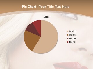 A Woman With A Red Lipstick On Her Lips PowerPoint Template