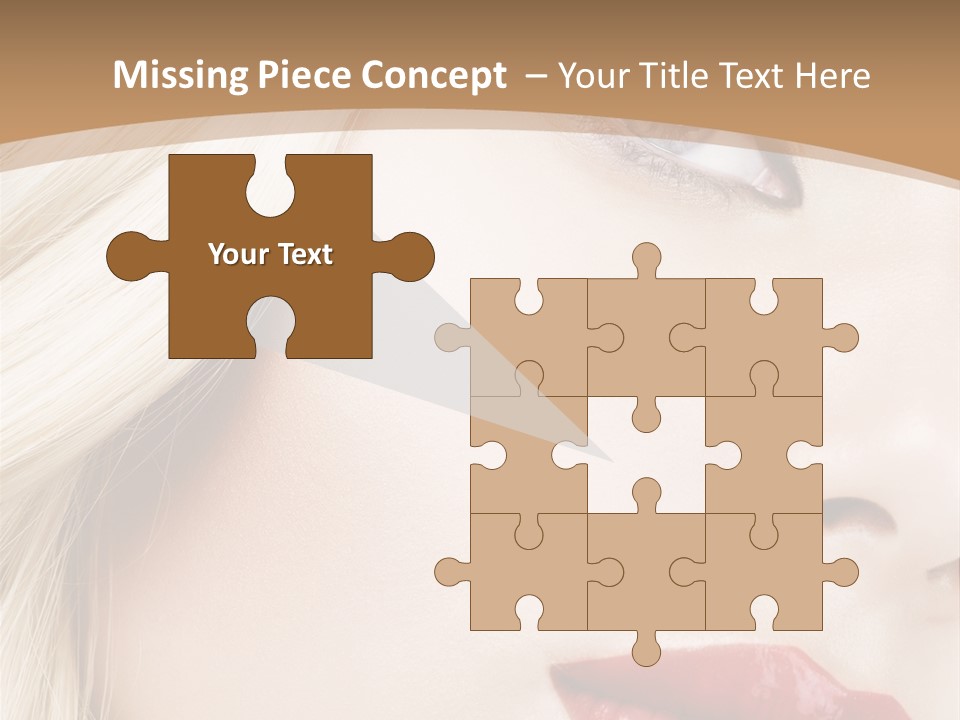 A Woman With A Red Lipstick On Her Lips PowerPoint Template