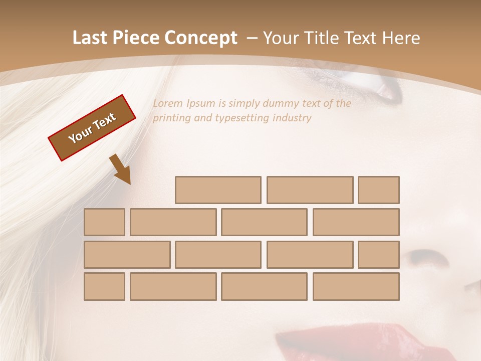 A Woman With A Red Lipstick On Her Lips PowerPoint Template