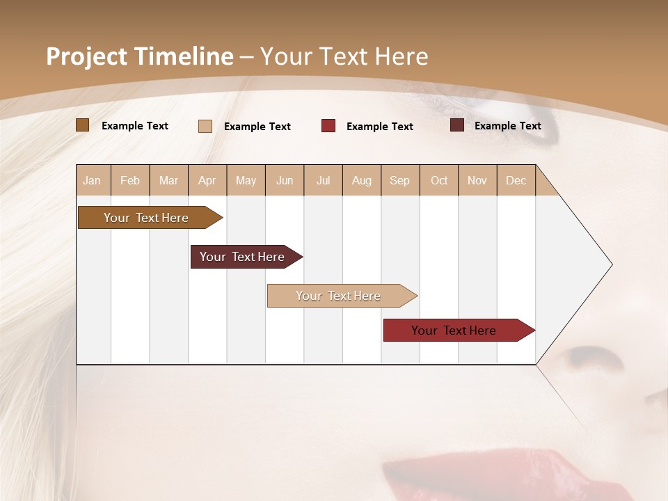 A Woman With A Red Lipstick On Her Lips PowerPoint Template
