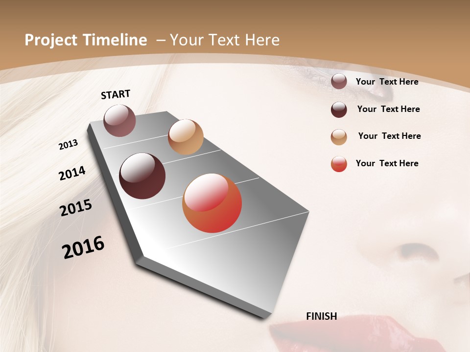 A Woman With A Red Lipstick On Her Lips PowerPoint Template