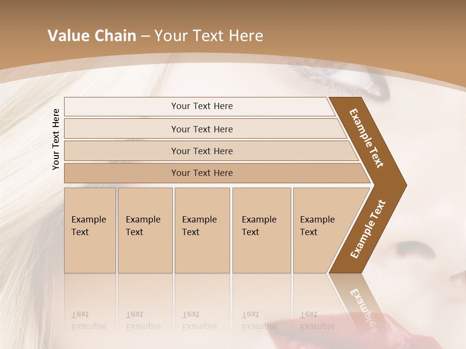 A Woman With A Red Lipstick On Her Lips PowerPoint Template