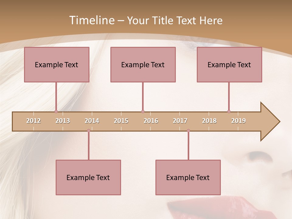 A Woman With A Red Lipstick On Her Lips PowerPoint Template