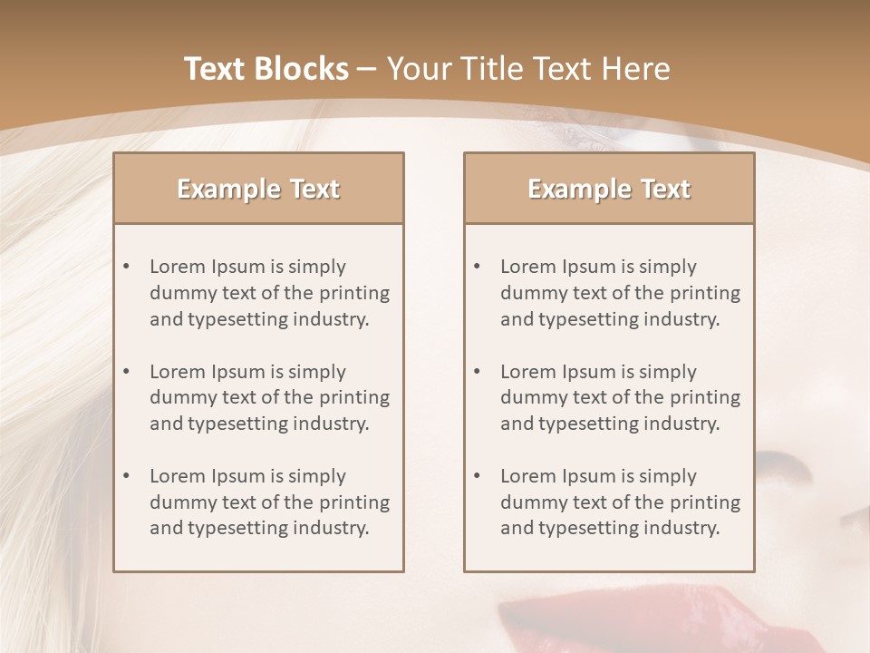A Woman With A Red Lipstick On Her Lips PowerPoint Template