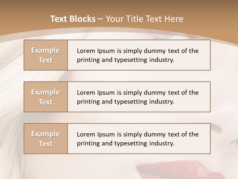 A Woman With A Red Lipstick On Her Lips PowerPoint Template