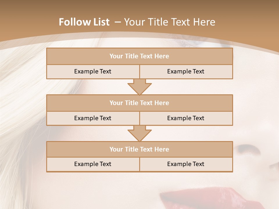 A Woman With A Red Lipstick On Her Lips PowerPoint Template