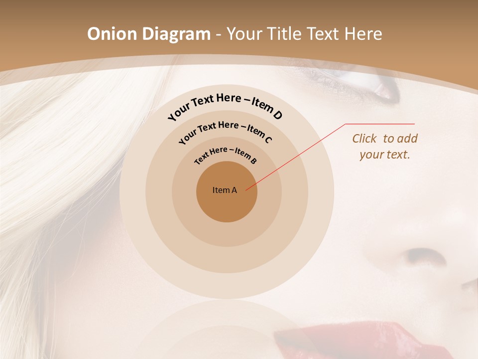 A Woman With A Red Lipstick On Her Lips PowerPoint Template