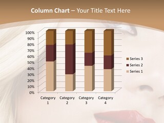 A Woman With A Red Lipstick On Her Lips PowerPoint Template