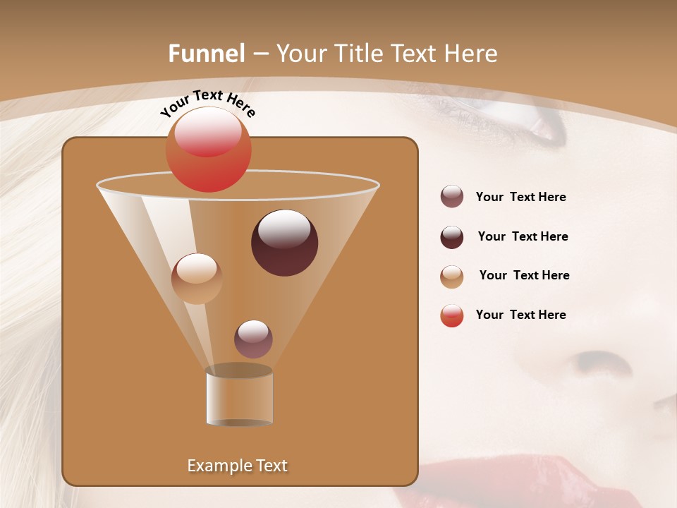 A Woman With A Red Lipstick On Her Lips PowerPoint Template