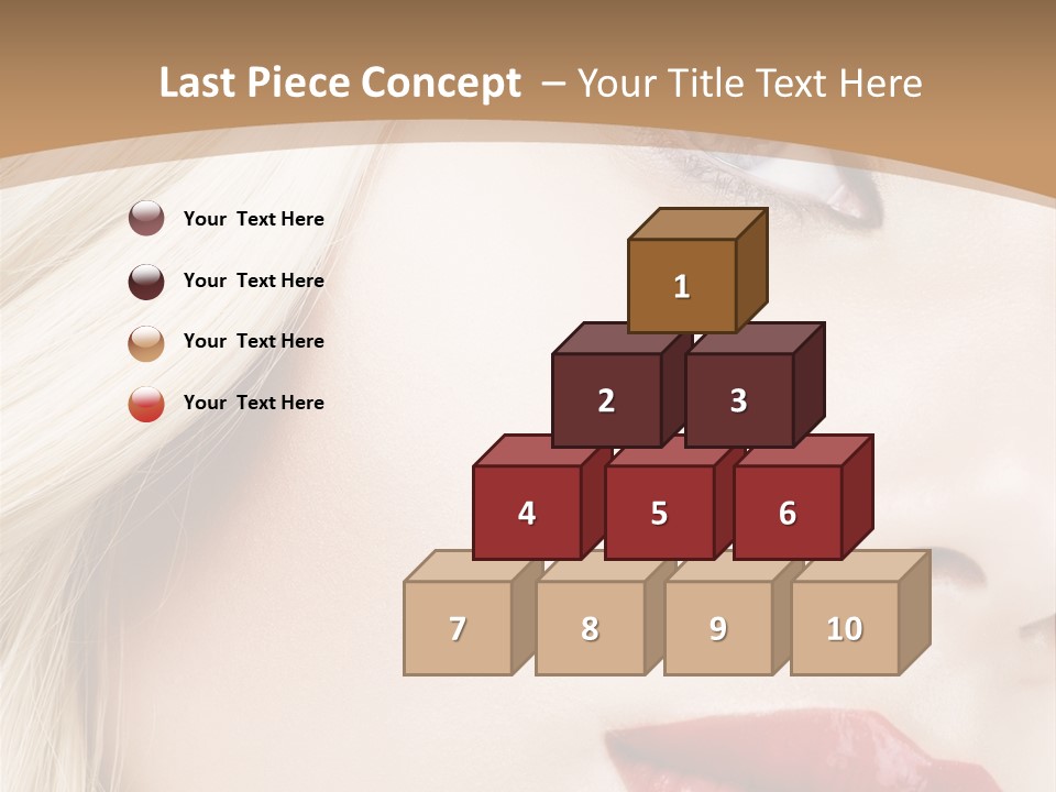 A Woman With A Red Lipstick On Her Lips PowerPoint Template