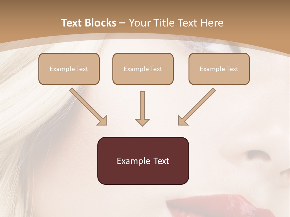 A Woman With A Red Lipstick On Her Lips PowerPoint Template
