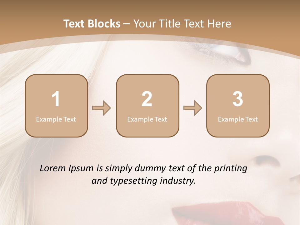 A Woman With A Red Lipstick On Her Lips PowerPoint Template