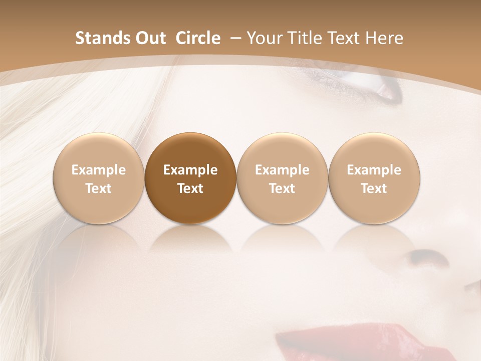 A Woman With A Red Lipstick On Her Lips PowerPoint Template