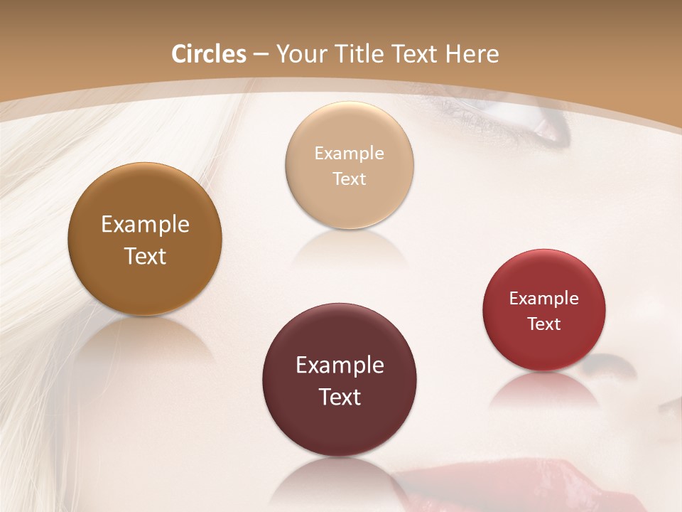 A Woman With A Red Lipstick On Her Lips PowerPoint Template