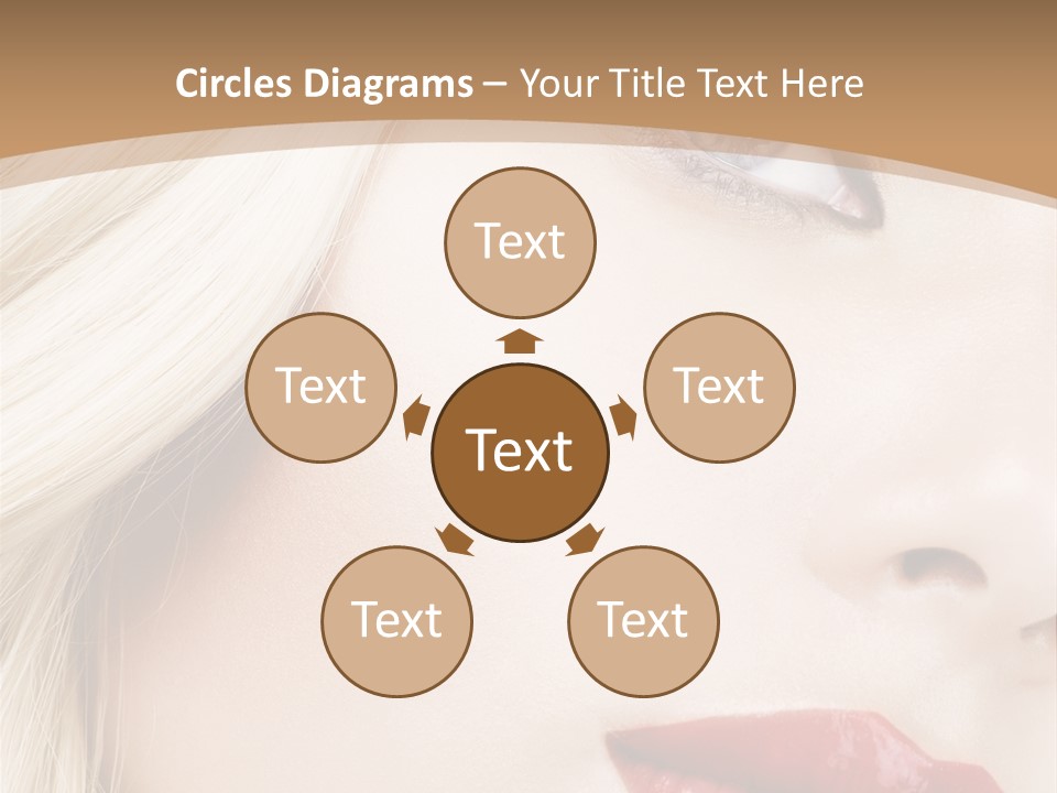 A Woman With A Red Lipstick On Her Lips PowerPoint Template