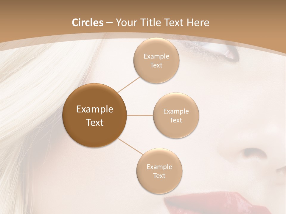 A Woman With A Red Lipstick On Her Lips PowerPoint Template