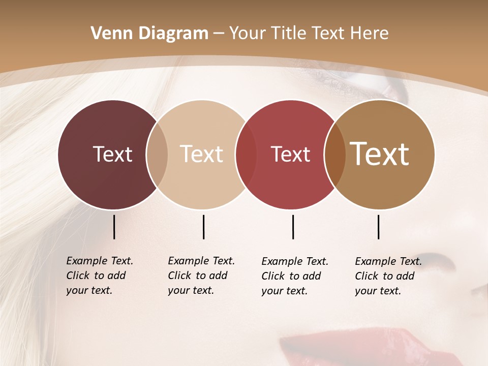 A Woman With A Red Lipstick On Her Lips PowerPoint Template