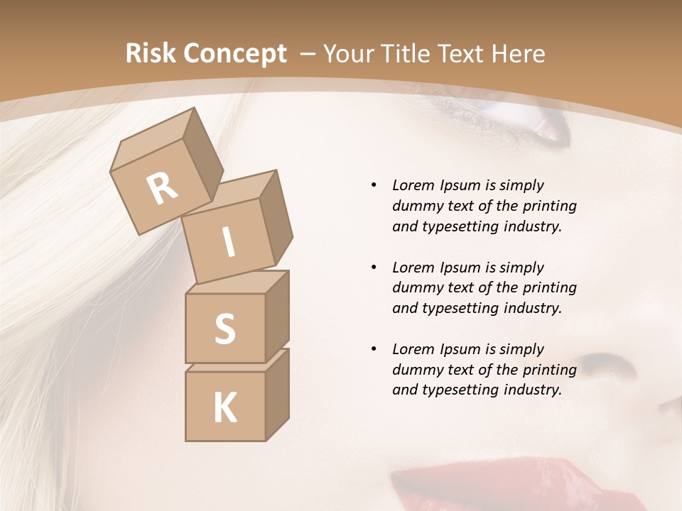 A Woman With A Red Lipstick On Her Lips PowerPoint Template