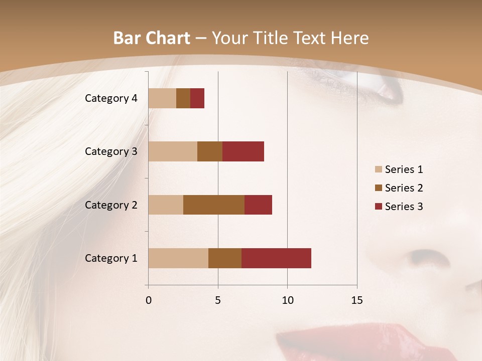 A Woman With A Red Lipstick On Her Lips PowerPoint Template