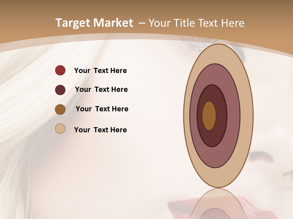 A Woman With A Red Lipstick On Her Lips PowerPoint Template