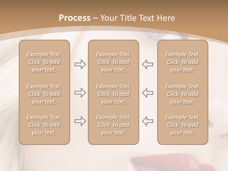 A Woman With A Red Lipstick On Her Lips PowerPoint Template