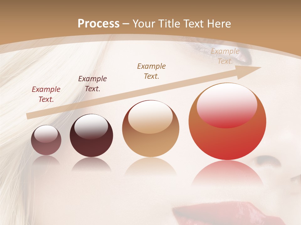 A Woman With A Red Lipstick On Her Lips PowerPoint Template