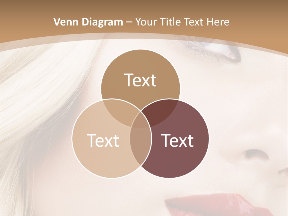 A Woman With A Red Lipstick On Her Lips PowerPoint Template