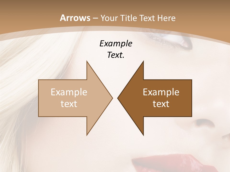 A Woman With A Red Lipstick On Her Lips PowerPoint Template