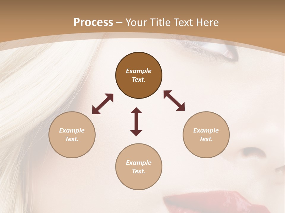 A Woman With A Red Lipstick On Her Lips PowerPoint Template