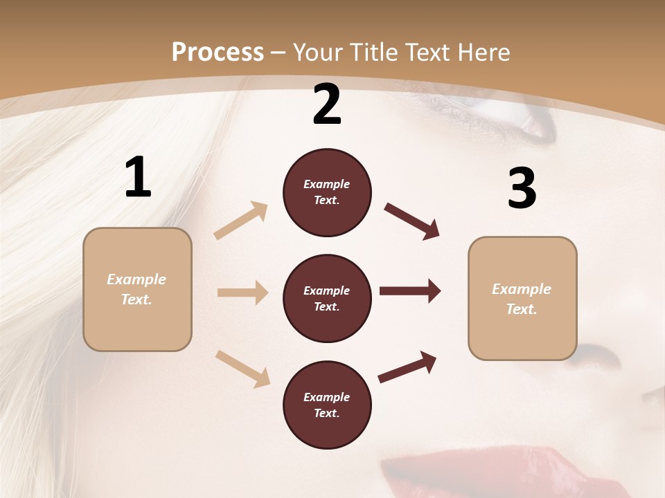 A Woman With A Red Lipstick On Her Lips PowerPoint Template