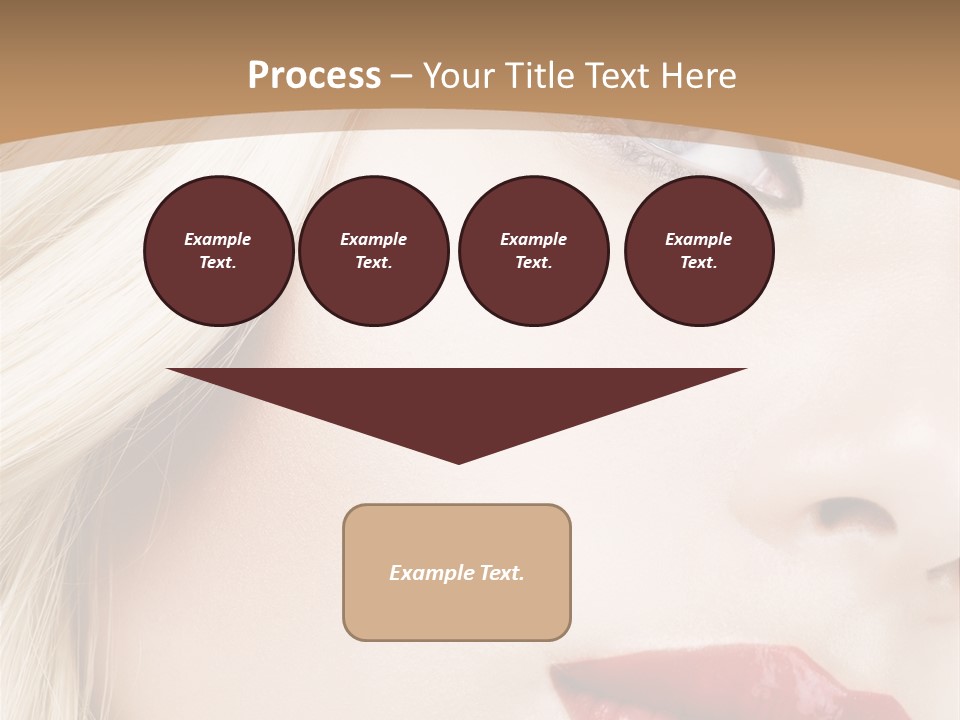A Woman With A Red Lipstick On Her Lips PowerPoint Template